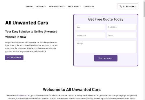 Allunwantedcars.com.au Reviews Scam