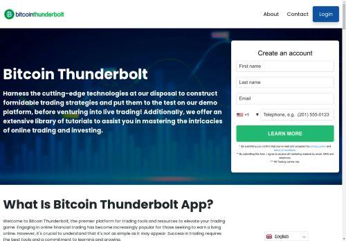Bitcoin-thunderbolt.com Reviews Scam
