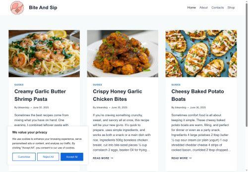 Biteandsip.site Reviews Scam