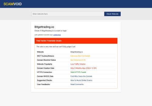 Bitgettrading.co Reviews Scam
