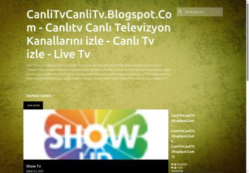 Canlitvcanlitv.blogspot.com.tr Reviews Scam