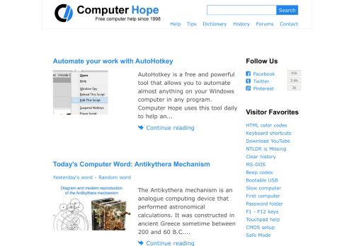 Computerhope.com Reviews Scam