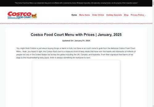 Costcofoodcourtmenu.com Reviews Scam