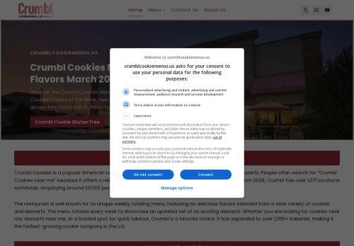 Crumblcookiemenus.us Reviews Scam