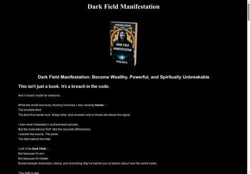 Darkfieldmanifestation.com Reviews Scam