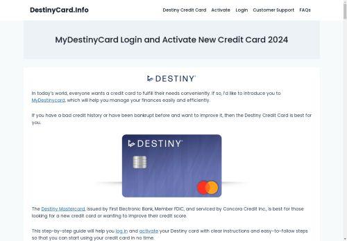 Destinycard.info Reviews Scam