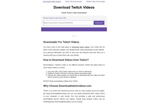 Downloadtwitchvideos.com Reviews Scam