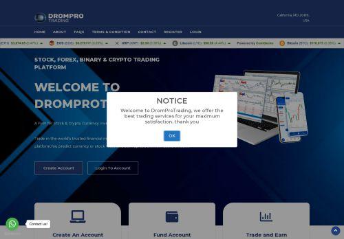 Dromprotrading.com Reviews Scam