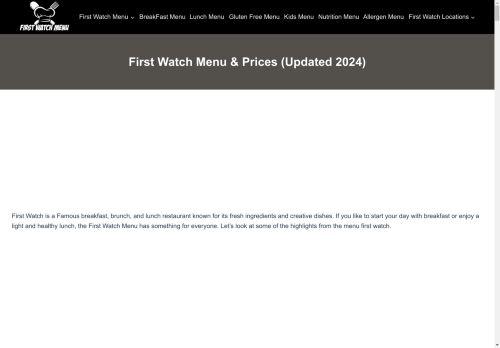 Firstwatxhmenu.com Reviews Scam