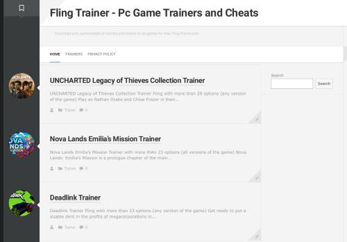 UNCHARTED: Legacy of Thieves Collection Trainer - FLiNG Trainer