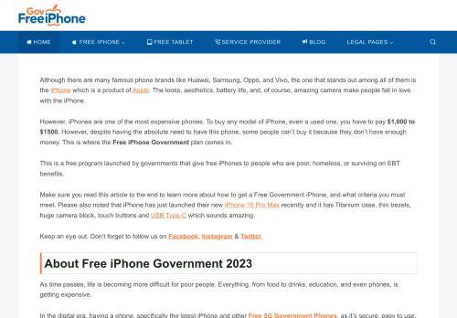 Freeiphonegovernment.com Reviews Scam