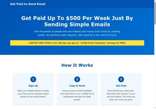 Getpaidtosendemail.com Reviews Scam