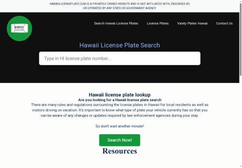 Hawaiilicenseplate.com Reviews Scam