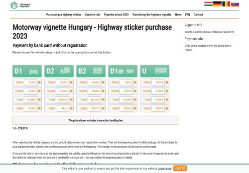 Hungary-vignette.eu Reviews Scam