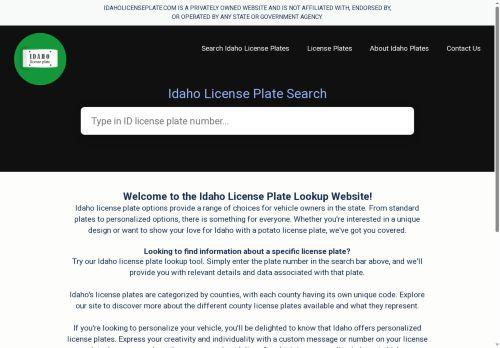 Idaholicenseplate.com Reviews Scam