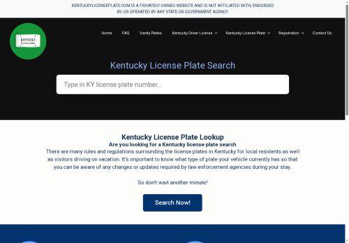 Kentuckylicenseplate.com Reviews Scam