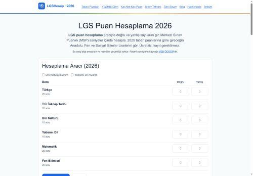 Lgs-puanhesaplama.com Reviews Scam