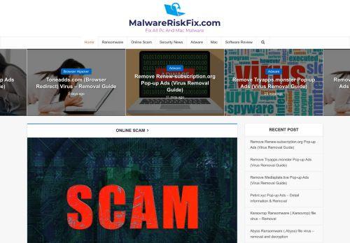 Malwareriskfix.com Reviews Scam