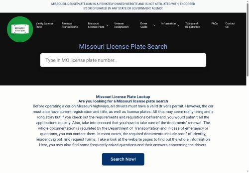 Missourilicenseplate.com Reviews Scam
