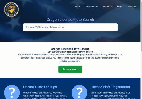 Oregonlicenseplate.com Reviews Scam