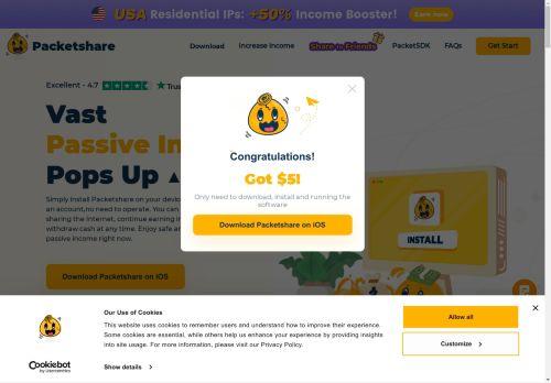 Packetshare.io Reviews Scam