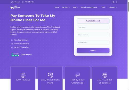 Paysomeonetotakemyonlineclassforme.com Reviews Scam