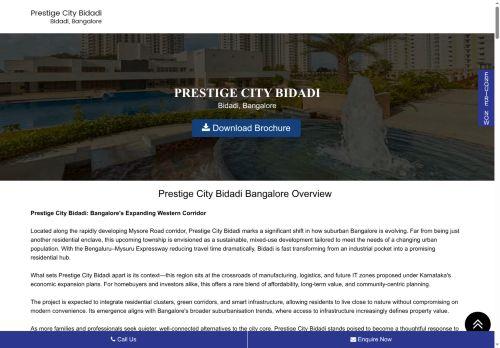 Prestigecitybidadibangalore.com Reviews Scam