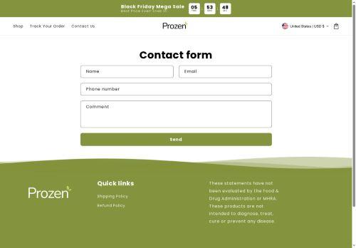 Prozen.shop Reviews Scam