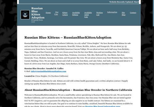 Russianbluekittenadoption.com Reviews Scam