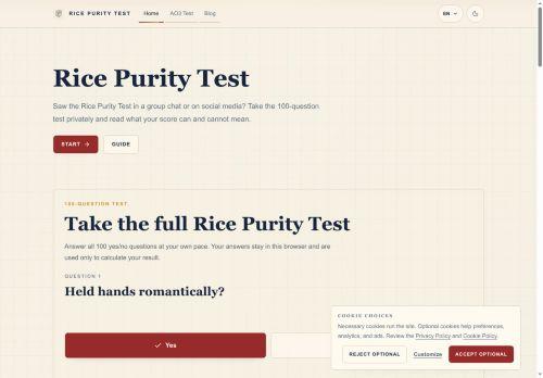 Takethericepuritytest.com Reviews Scam