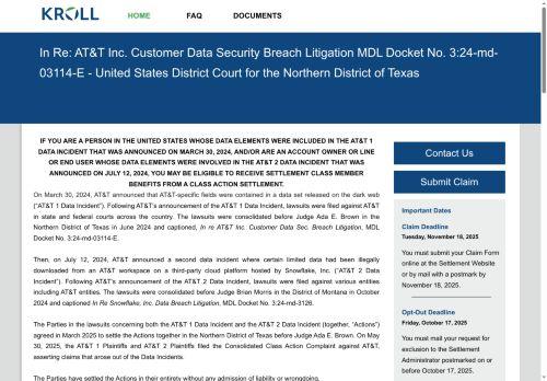 Telecomdatasettlement.com Reviews Scam