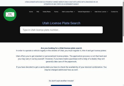 Utahlicenseplate.com Reviews Scam