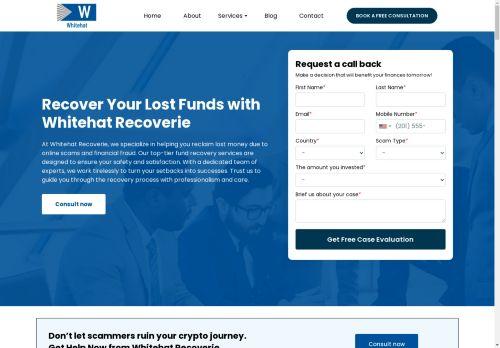 Whitehatrecoverie.com Reviews Scam