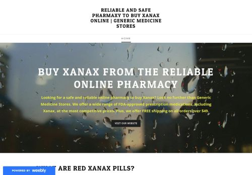 Xanaxshoponline.weebly.com Reviews Scam