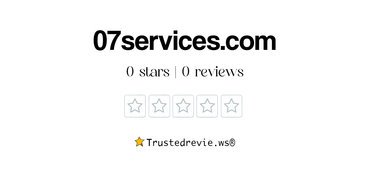 07services.com Review: Legit or Scam? [2024 New Reviews]