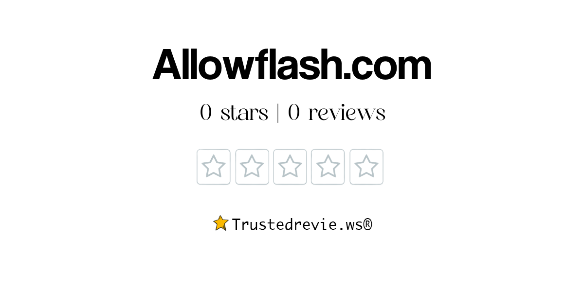Allowflash.com Review: Legit or Scam? [2026 New Reviews]