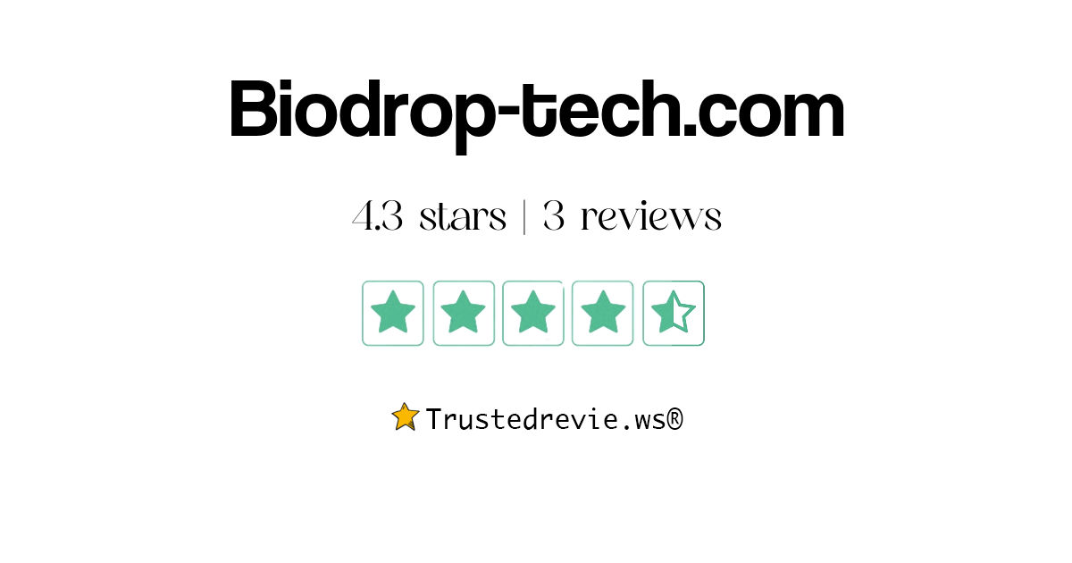 Biodrop-tech.com Review: Legit or Scam? [2026 New Reviews]