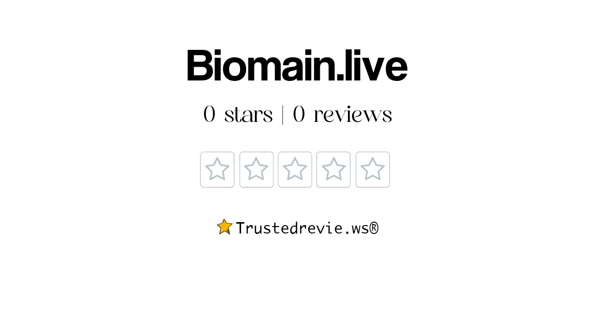 Biomain.live Review: Legit or Scam? [2026 New Reviews]