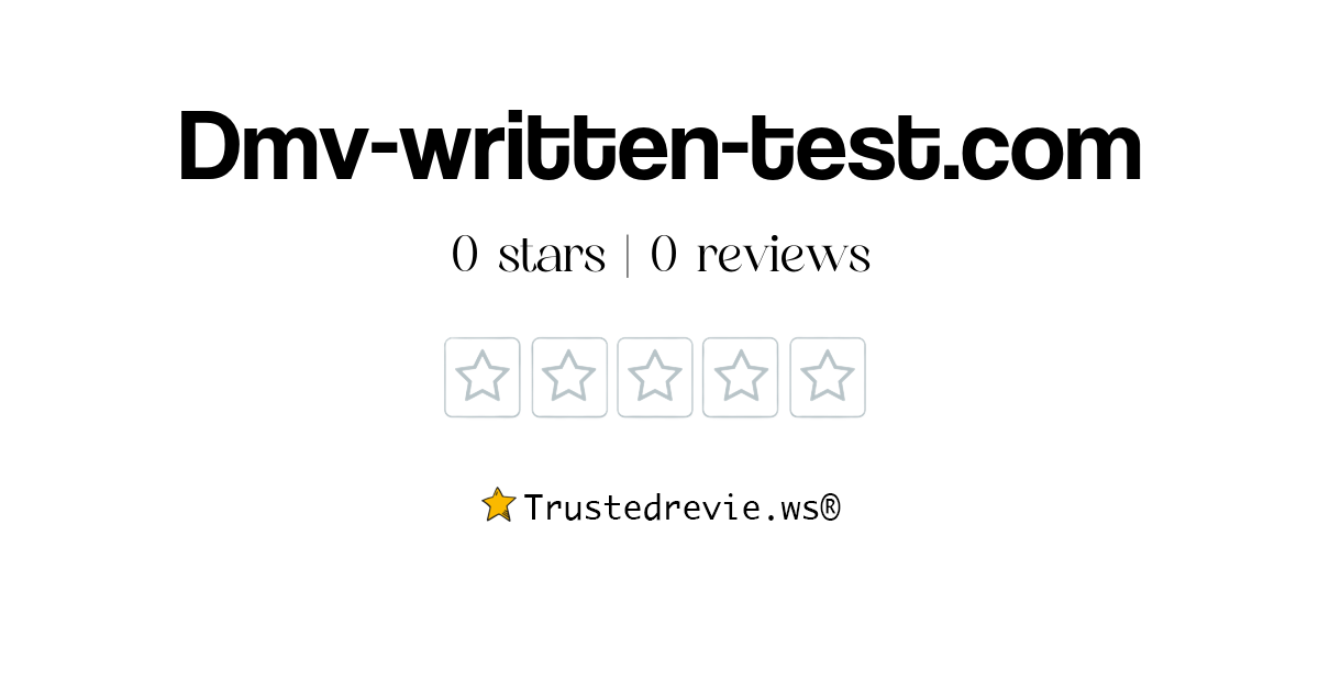 Dmv-written-test.com Review: Legit or Scam? [2026 New Reviews]