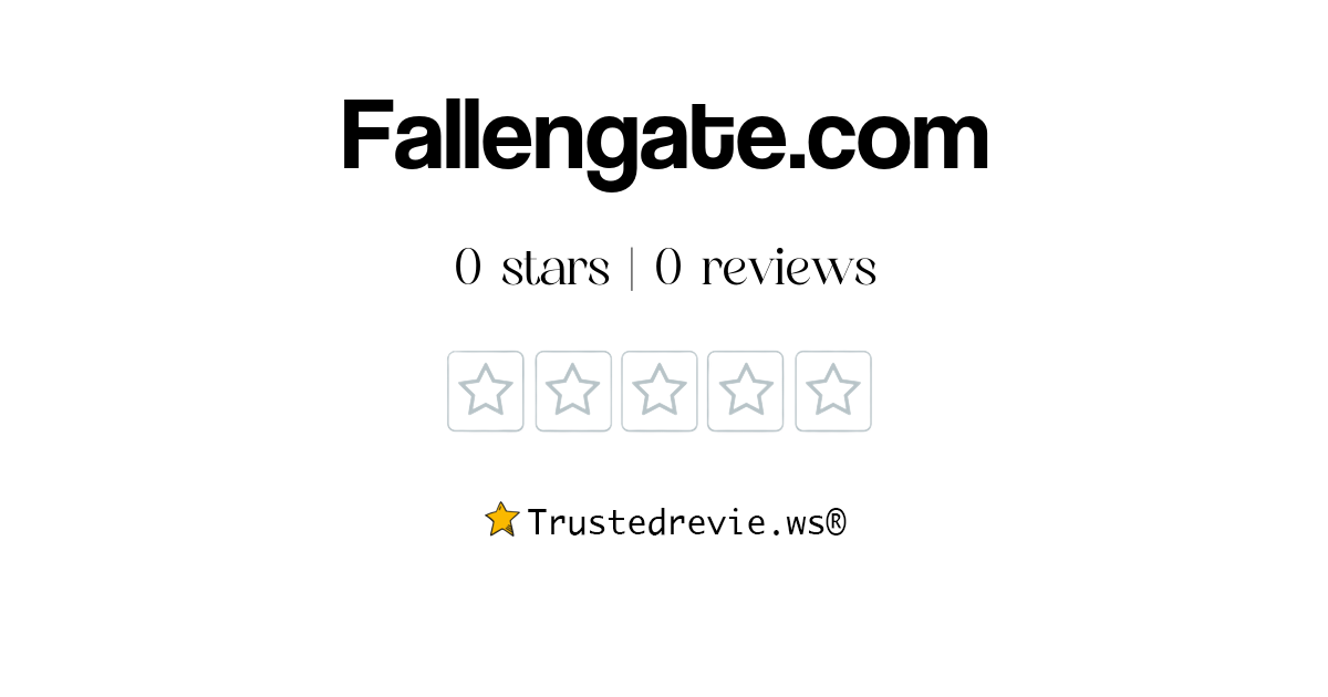 Fallengate.com Review: Legit or Scam? [2026 New Reviews]