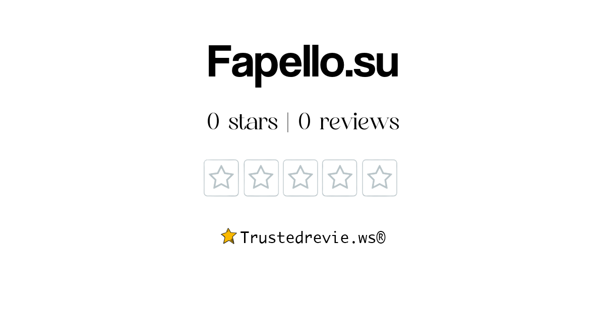 Fapello.su Review Legit or Scam? [2024 New Reviews]