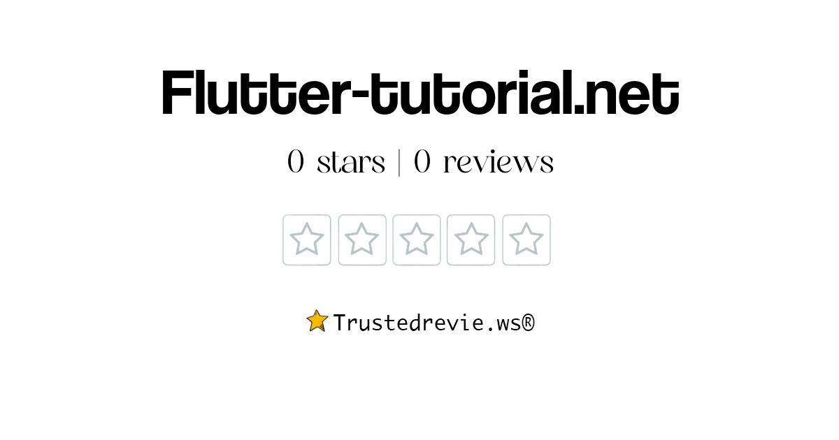 Flutter-tutorial.net Review: Legit or Scam? [2026 New Reviews]