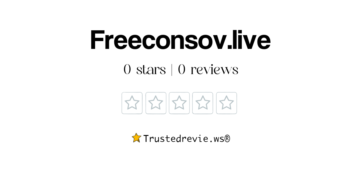 Freeconsov.live Review: Legit or Scam? [2026 New Reviews]