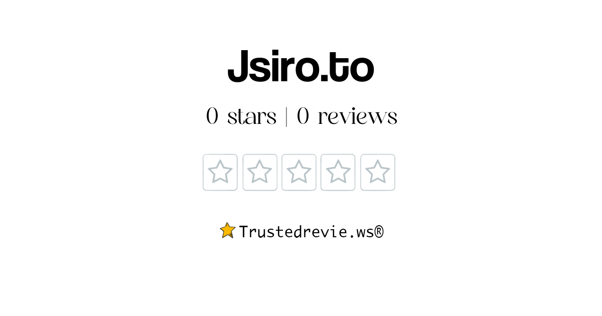 Jsiro.to Review: Legit or Scam? [2025 New Reviews]