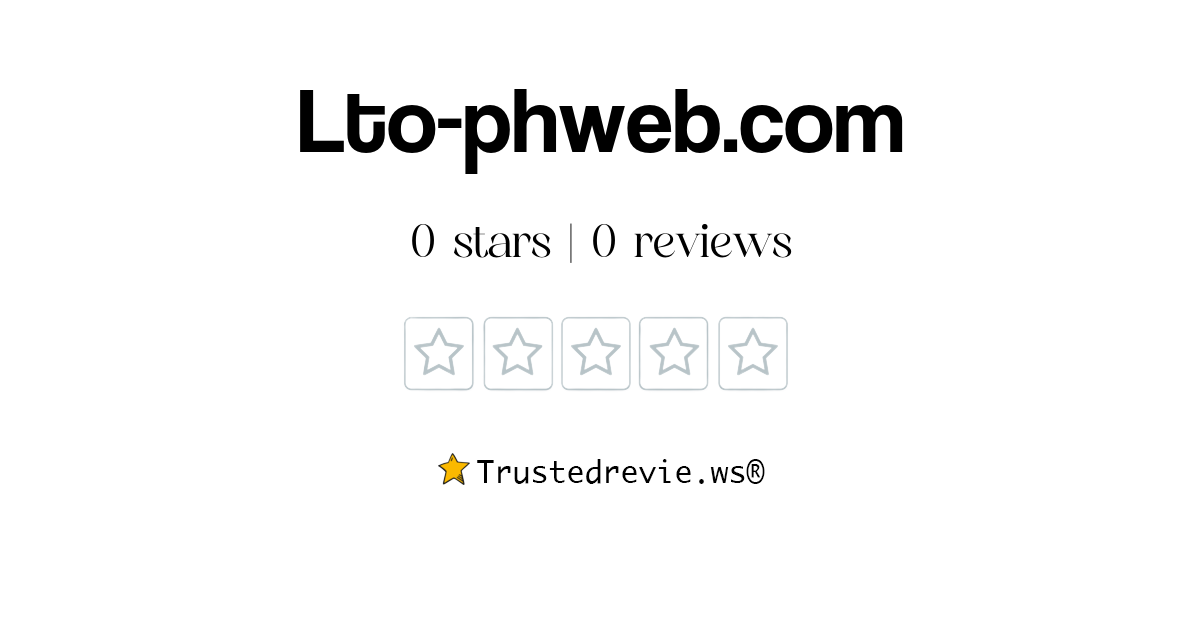 Lto-phweb.com Review: Legit or Scam? [2026 New Reviews]