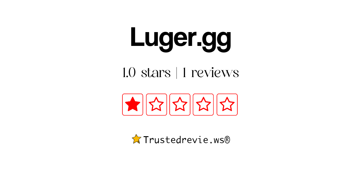 LugerGG Reviews, Read Customer Service Reviews of luger.gg