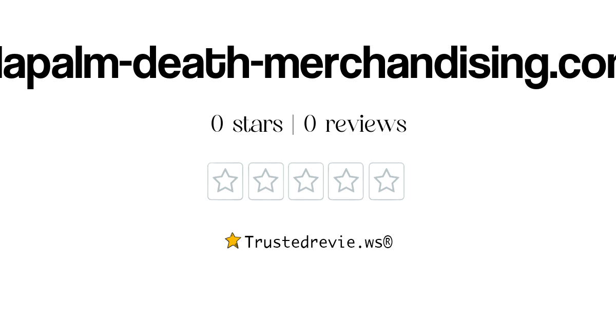 Napalm-death-merchandising.com Reviews & Scams