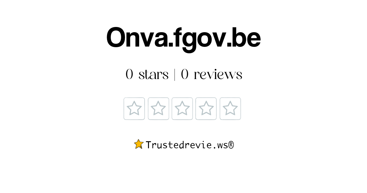 Onva.fgov.be Review: Legit or Scam? [2026 New Reviews]