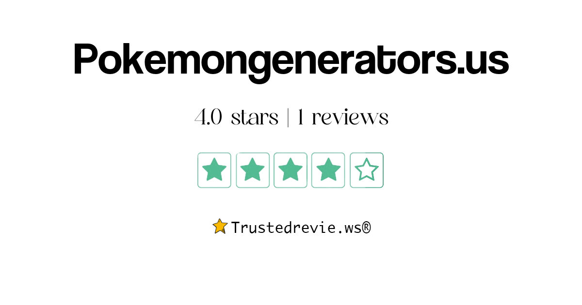 Pokemongenerators.us Review: Legit or Scam? [2026 New Reviews]
