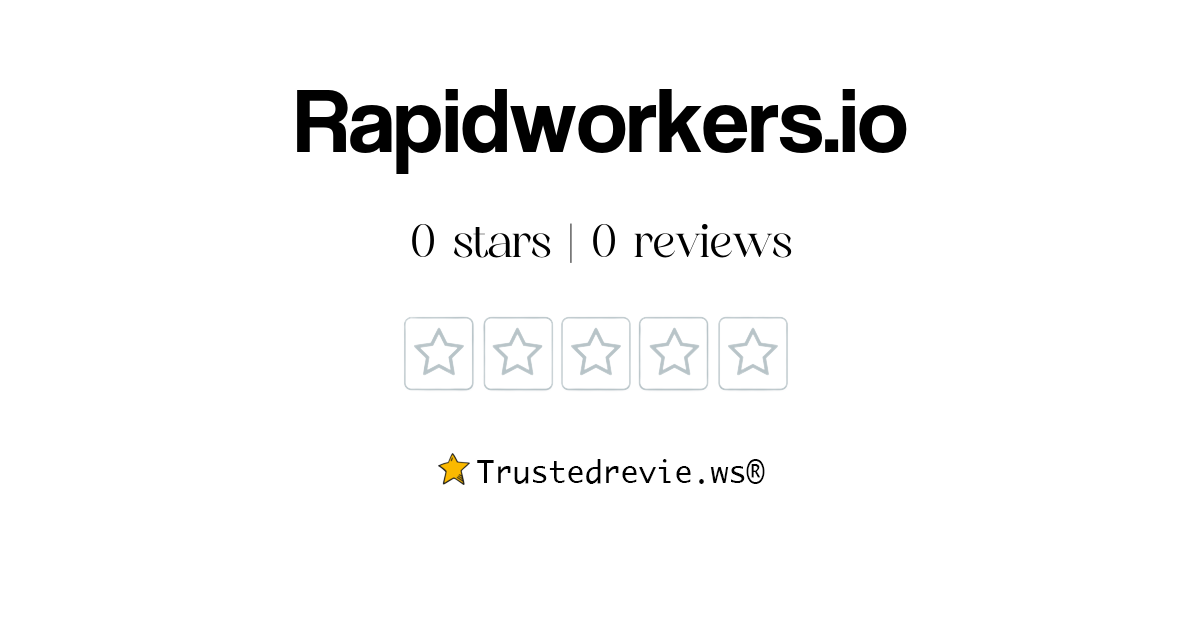 Rapidworkers.io Review: Legit or Scam? [2026 New Reviews]